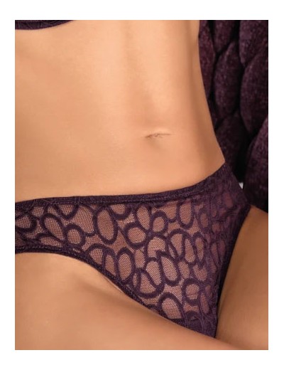 Кружевная сорочка с трусиками Leilieve ATTRACTION M8967 prugna, Цвет: prugna (слива), Размеры: 70B, изображение 4