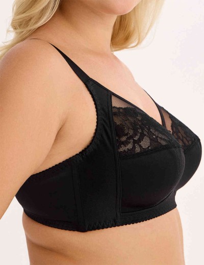 Бюстгальтер мягкий без косточек Milavitsa 122920 черный, Цвет: черный, Размеры: 90D, изображение 3