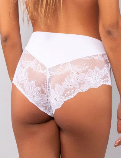 Высокие слипы с кружевной спинкой Sielei IOSONOIO 5119 bianco, Цвет: bianco (белый), Размеры: S, изображение 2