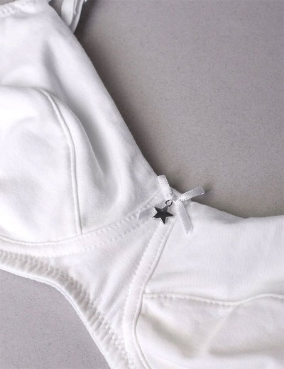 Бюстгальтер мягкий хлопковый без косточек Sielei NATURAL COTTON 1440 bianco, Цвет: bianco (белый), Размеры: 80C, изображение 8