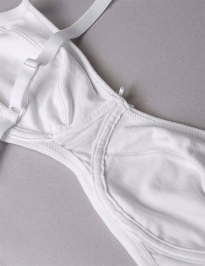 Бюстгальтер мягкий хлопковый без косточек Sielei NATURAL COTTON 1440 bianco, Цвет: bianco (белый), Размеры: 80C, изображение 9