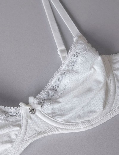 Бюстгальтер с мягкой чашкой Sielei DARLING 1870 bianco latte, Цвет: bianco latte (белый), Размеры: 75C, изображение 6