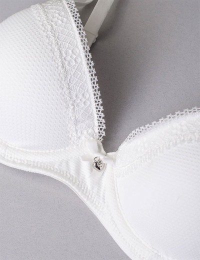 Бюстгальтер балконет с поролоном Sielei DARLING 1882 bianco latte, Цвет: bianco latte (белый), Размеры: 70C, изображение 3