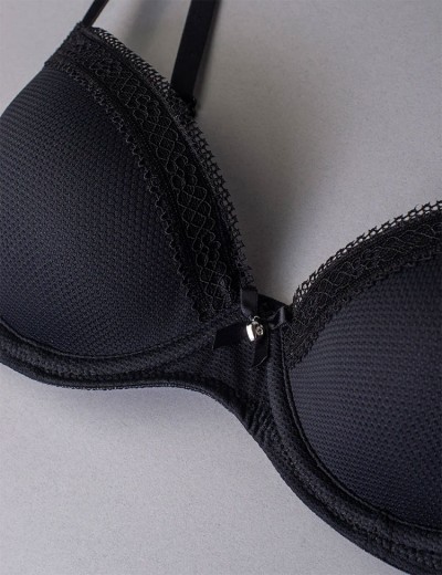 Бюстгальтер балконет с поролоном Sielei DARLING 1882 nero, Цвет: nero (черный), Размеры: 85B, изображение 3