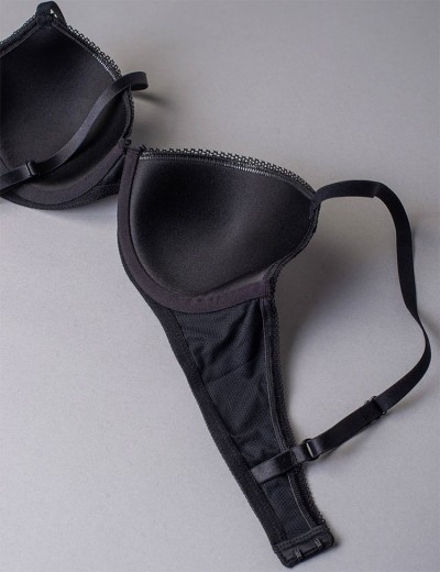 Бюстгальтер балконет с поролоном Sielei DARLING 1882 nero, Цвет: nero (черный), Размеры: 85B, изображение 4