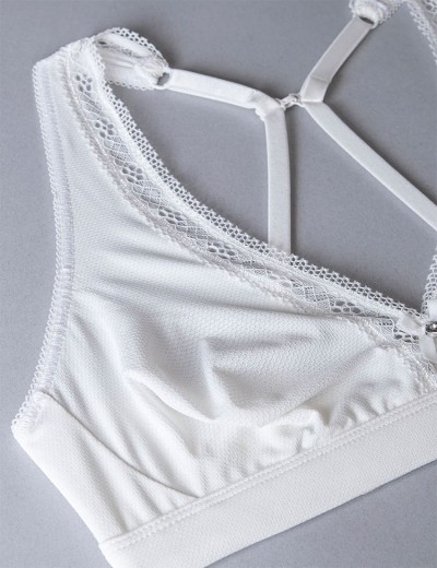 Бюстгальтер бралетт без косточек Sielei DARLING 1886 bianco latte, Цвет: bianco latte (белый), Размеры: 80B, изображение 5