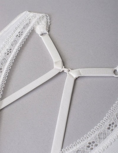 Бюстгальтер бралетт без косточек Sielei DARLING 1886 bianco latte, Цвет: bianco latte (белый), Размеры: 80B, изображение 6