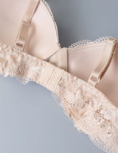 Кружевной бюстгальтер пуш-ап без каркасов Sielei WONDER LACE 2446 cipria, Цвет: cipria (телесный), Размеры: 70B, изображение 7