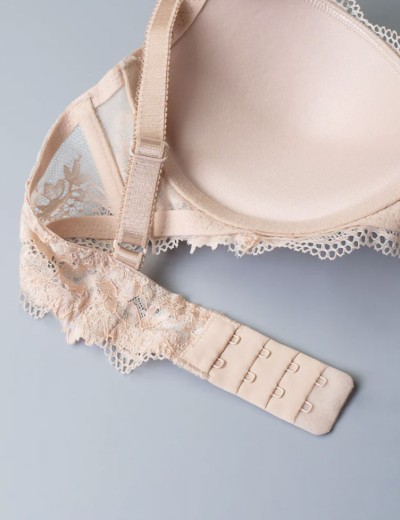 Кружевной бюстгальтер пуш-ап без каркасов Sielei WONDER LACE 2446 cipria, Цвет: cipria (телесный), Размеры: 70B, изображение 8