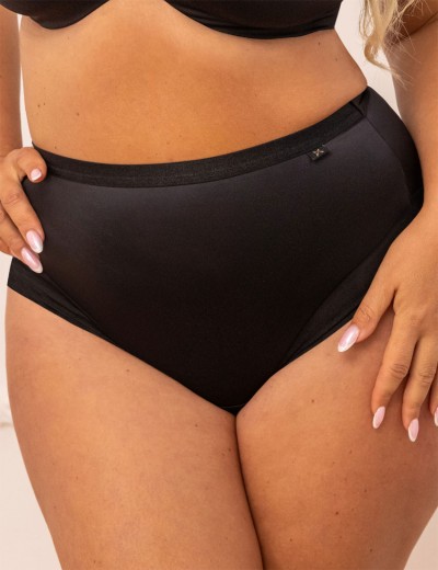 Трусы высокие Kris Line SIMPLE high waist, Цвет: черный, Размеры: 3XL, изображение 2