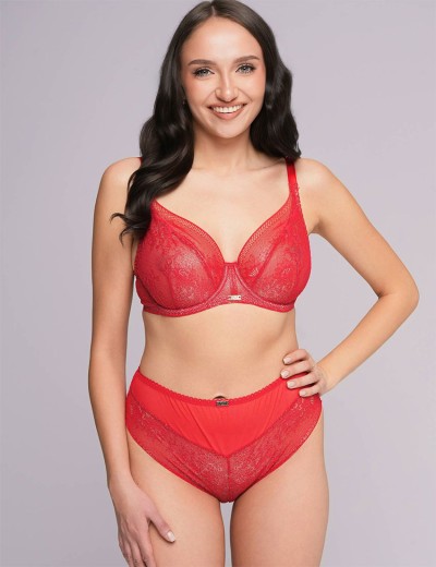 Мягкий кружевной бюстгальтер Ava 2252 M red, Цвет: красный, Размеры: 80C, изображение 6