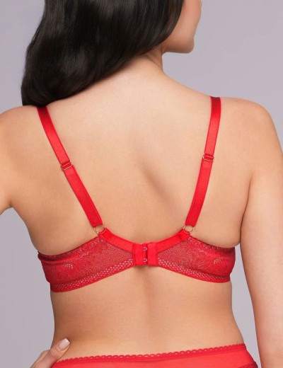 Мягкий кружевной бюстгальтер Ava 2252 M red, Цвет: красный, Размеры: 80C, изображение 2