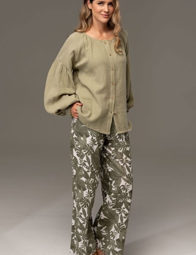 Костюм из хлопкового муслина Mia-Amore AVANTA 5376, Цвет: оливковый, Размеры: M, изображение 3