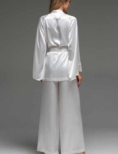 Комплект шёлковый Mia-Amore LILIROSE 4596 белый, Цвет: белый, Размеры: 2XL, изображение 4