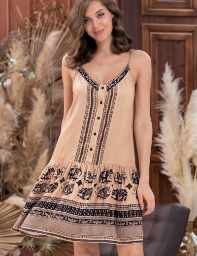 Сарафан Mia-Amore RIANNA 1850, Цвет: песочный, Размеры: 3XL, изображение 3