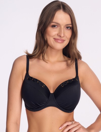 Верх купальника на поролоне Ava SK252 U black, Цвет: черный, Размеры: 65G, изображение 3