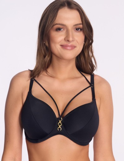 Мягкий бюстгальтер для купания Ava SK254 M black, Цвет: черный, Размеры: 65G, изображение 3