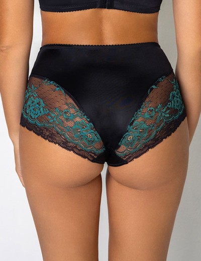 Трусы комфорт Fluide EMERALD 6060 черный/изумруд, Цвет: черный/изумруд, Размеры: L, изображение 3