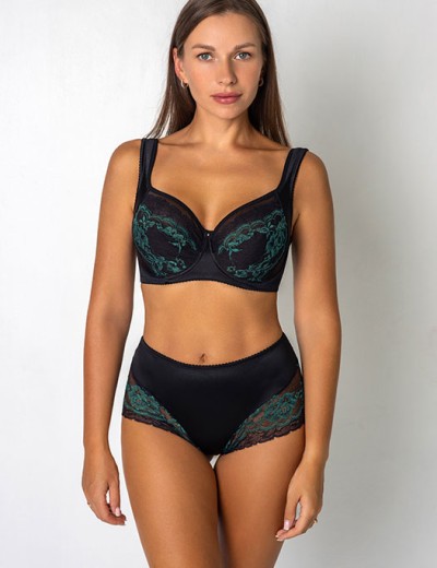 Трусы комфорт Fluide EMERALD 6060 черный/изумруд, Цвет: черный/изумруд, Размеры: L, изображение 5