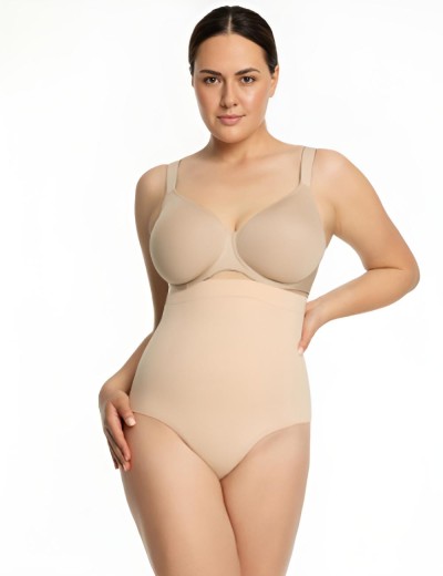 Трусы корректирующие высокие Julimex 441 бежевый, Цвет: бежевый, Размеры: M, изображение 4