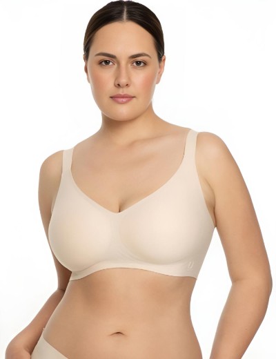 Гладкий бюстгальтер Julimex JELLY BRA COMFORT бежевый, Цвет: бежевый, Размеры: M, изображение 4