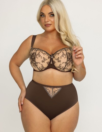 Мягкий бюстгальтер балконет Kris Line MOCCA half cup soft, Цвет: мокка, Размеры: 70I, изображение 4