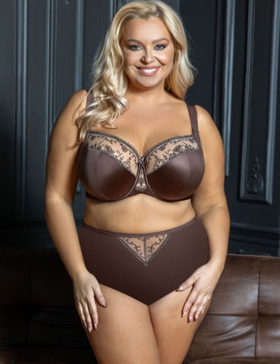 Полумягкий бюстгальтер с подкроем Kris Line MOCCA semi-soft, Цвет: мокка, Размеры: 100B, изображение 6