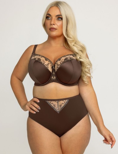 Полумягкий бюстгальтер с подкроем Kris Line MOCCA semi-soft, Цвет: мокка, Размеры: 100B, изображение 4