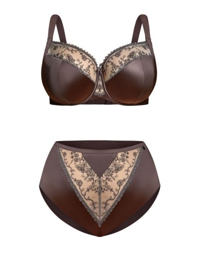 Полумягкий бюстгальтер с подкроем Kris Line MOCCA semi-soft, Цвет: мокка, Размеры: 100B, изображение 8