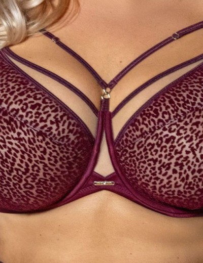 Бюстгальтер с подкроем Kris Line MERLOT soft full cup, Цвет: бордо, Размеры: 100D, изображение 4