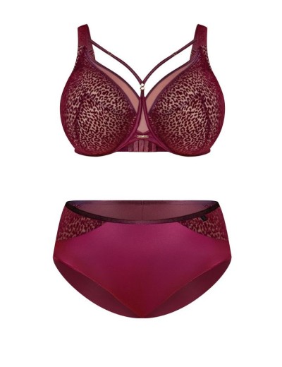 Бюстгальтер с подкроем Kris Line MERLOT soft full cup, Цвет: бордо, Размеры: 100D, изображение 9