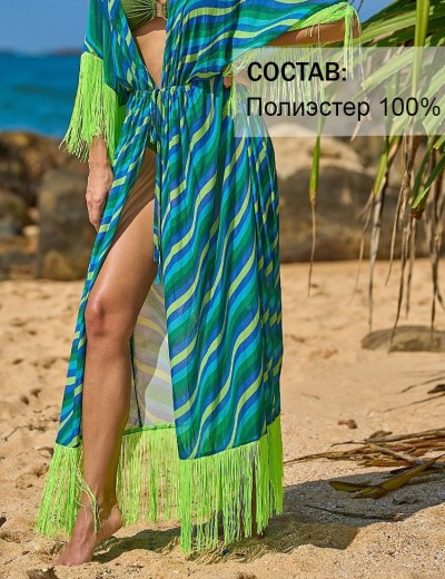 Халат парео Mia-Amore TALASSA 7359, Цвет: синий, Размеры: L/XL, изображение 3