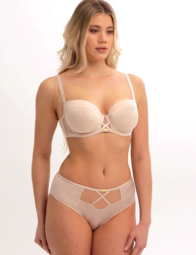 Трусы высокие Subtille OMENA BEIGE hight-waist, Цвет: бежевый, Размеры: M, изображение 3