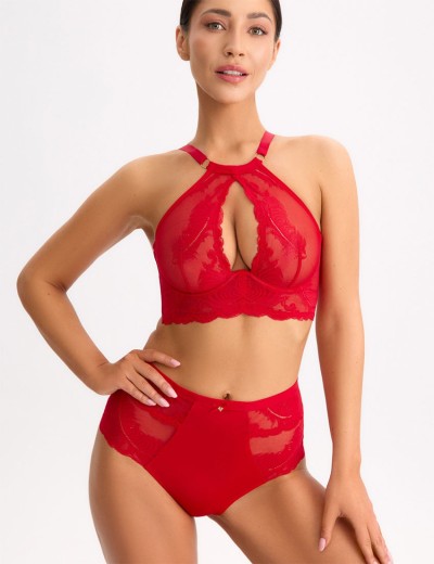 Высокие трусы бразилиана Bella Misteria FIRE SWAN brazilian, Цвет: красный, Размеры: M, изображение 5