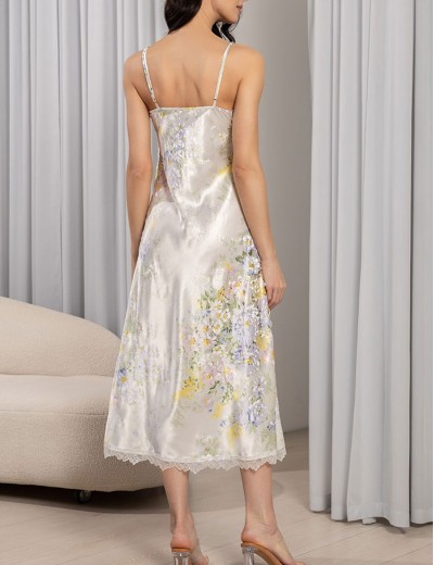 Сорочка шелковая длинная Mia-Amore LILIANNA 5996, Цвет: молочный, Размеры: S, изображение 2