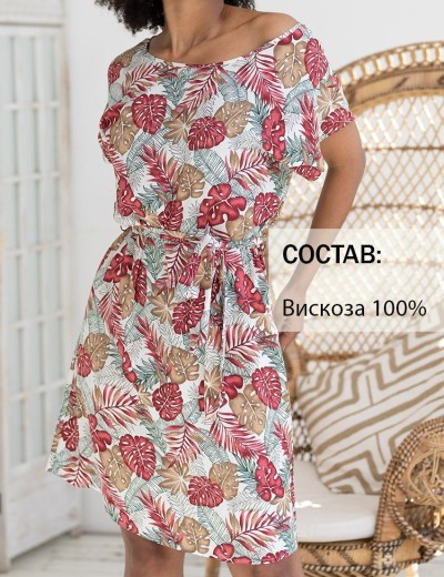 Туника из тканой вискозы Mia-Amore TAHITI 5294, Цвет: мультицвет, Размеры: L/XL, изображение 4