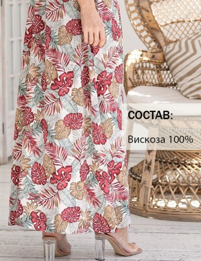 Летнее платье халат Mia-Amore TAHITI 5298, Цвет: мультицвет, Размеры: XL, изображение 3