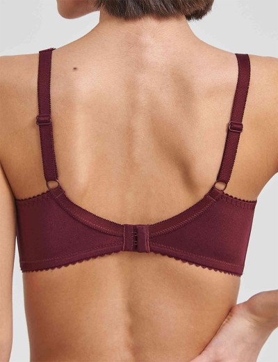 Бюстгальтер мягкий Simona M 912 бордо, Цвет: бордо, Размеры: 80D, изображение 2