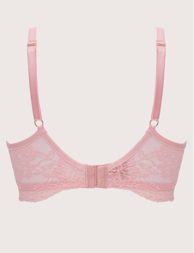 Кружевное бюстье Alles POWDER WHISPER M longline pink, Цвет: розовый, Размеры: 70E, изображение 8