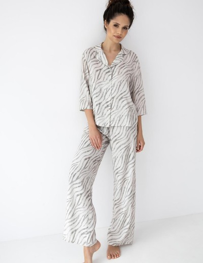 Пижама с брюками Sensis EMORY, Цвет: экрю, Размеры: M, изображение 3