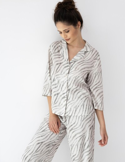 Пижама с брюками Sensis EMORY, Цвет: экрю, Размеры: M, изображение 4