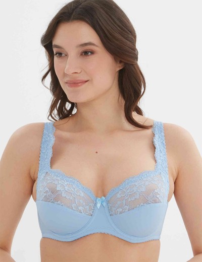 Бюстгальтер мягкий с подкроем Elli 1012 голубой, Цвет: голубой, Размеры: 90C, изображение 5