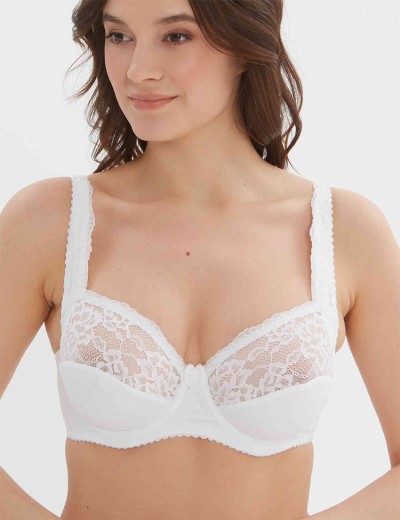 Бюстгальтер мягкий с подкроем Elli 1012 белый, Цвет: белый, Размеры: 95F, изображение 5