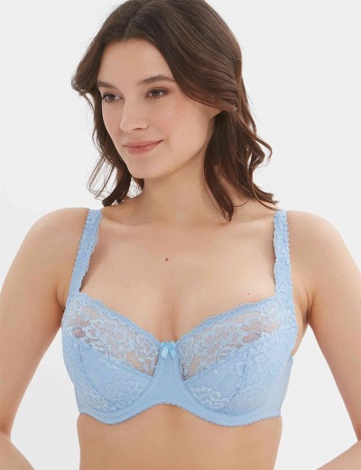 Бюстгальтер полумягкий Elli 9000 голубой, Цвет: голубой, Размеры: 85H, изображение 5