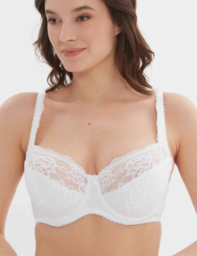 Бюстгальтер полумягкий Elli 9000 белый, Цвет: белый, Размеры: 75D, изображение 3