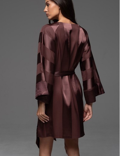 Домашняя туника Mia-Amore ILONA 7541 шоколад, Цвет: шоколад, Размеры: 2XL/3XL, изображение 2