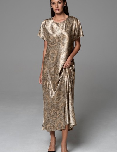 Длинная шелковая туника Mia-Amore DALIA 4808, Цвет: мультицвет, Размеры: 2XL/3XL, изображение 4