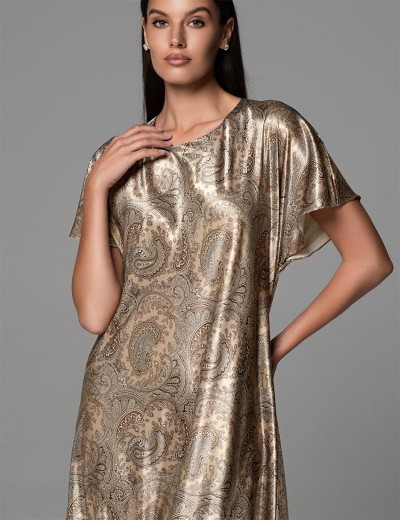 Длинная шелковая туника Mia-Amore DALIA 4808, Цвет: мультицвет, Размеры: 2XL/3XL, изображение 3