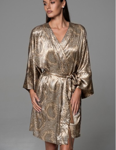 Короткий халат-кимоно Mia-Amore DALIA 4813, Цвет: мультицвет, Размеры: 2XL/3XL, изображение 4