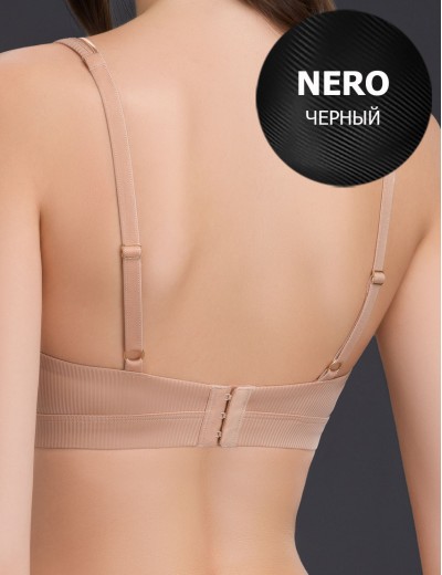 Бюстгальтер бралетт без костей Mioocchi MICHELLE 8364 nero, Цвет: nero (черный), Размеры: 80D, изображение 5